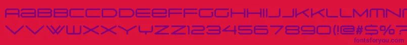 Fonte Suissnord – fontes roxas em um fundo vermelho
