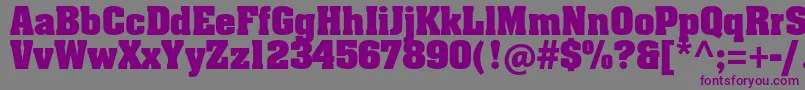 AachenStdBold Font – Purple Fonts on Gray Background
