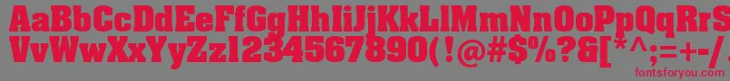 AachenStdBold Font – Red Fonts on Gray Background