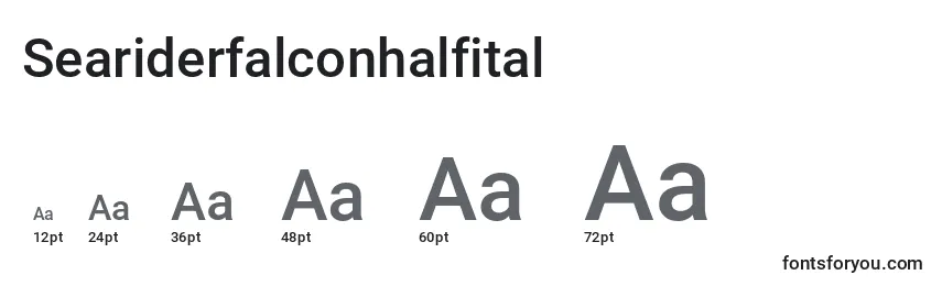 Размеры шрифта Seariderfalconhalfital