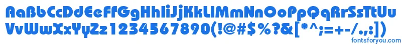 Bahamasheavy Font – Blue Fonts on White Background