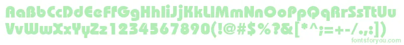 Bahamasheavy Font – Green Fonts on White Background