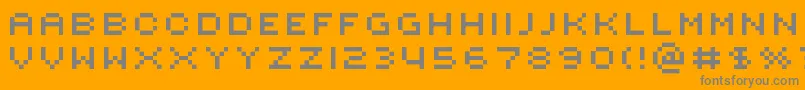 フォントRotore – オレンジの背景に灰色の文字