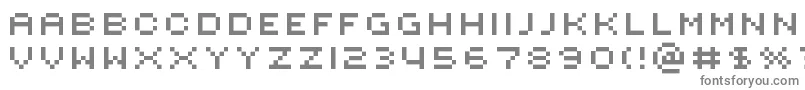 フォントRotore – 白い背景に灰色の文字