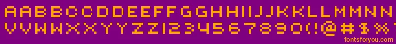 Шрифт Rotore – оранжевые шрифты на фиолетовом фоне