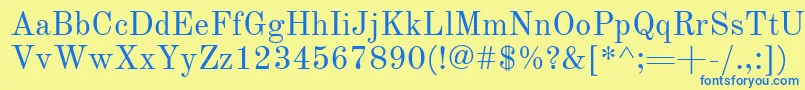 フォントOldStandardTtРћР±С‹С‡РЅС‹Р№ – 青い文字が黄色の背景にあります。