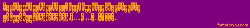 fuente PopuluxeDeemonds – Fuentes Naranjas Sobre Fondo Morado