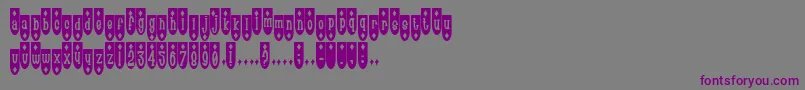 PopuluxeDeemonds-Schriftart – Violette Schriften auf grauem Hintergrund