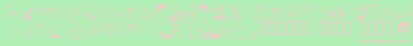 Boozebats Font – Pink Fonts on Green Background