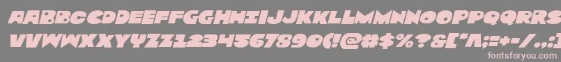 Zounderkiteexpnadital Font – Pink Fonts on Gray Background