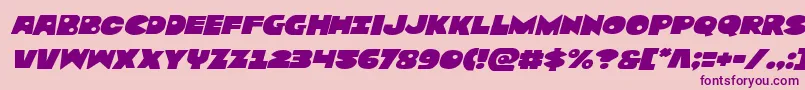 Zounderkiteexpnadital Font – Purple Fonts on Pink Background