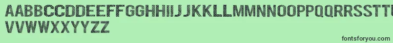 DenymDemo Font – Black Fonts on Green Background