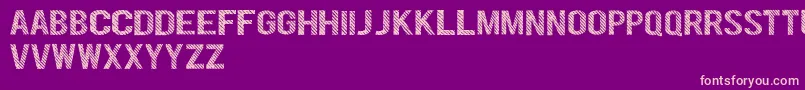 DenymDemo Font – Pink Fonts on Purple Background