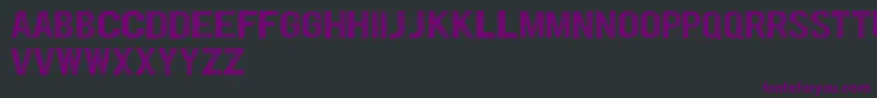 フォントDenymDemo – 黒い背景に紫のフォント