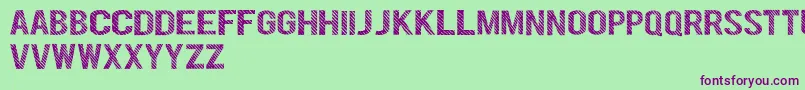 DenymDemo Font – Purple Fonts on Green Background