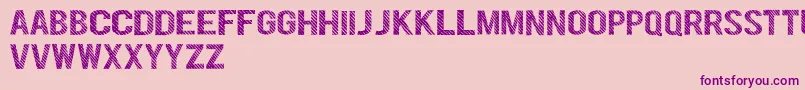 DenymDemo Font – Purple Fonts on Pink Background