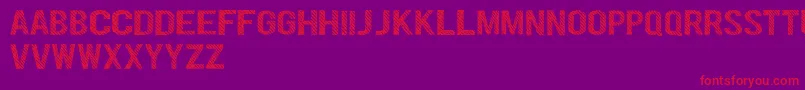 DenymDemo Font – Red Fonts on Purple Background