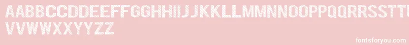 フォントDenymDemo – ピンクの背景に白い文字