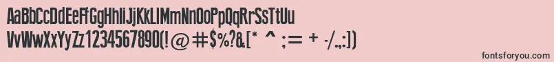 Newpress Font – Black Fonts on Pink Background