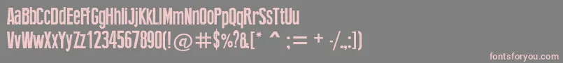 Newpress Font – Pink Fonts on Gray Background