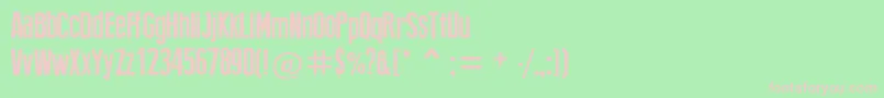 Newpress Font – Pink Fonts on Green Background