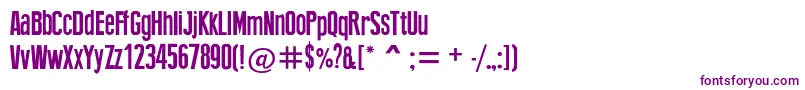 Newpress-fontti – violetit fontit valkoisella taustalla