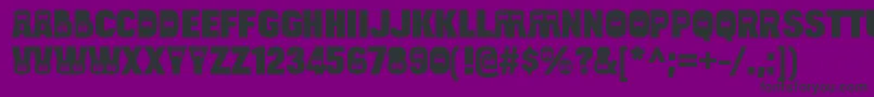 BulltoadcarRegular Font – Black Fonts on Purple Background