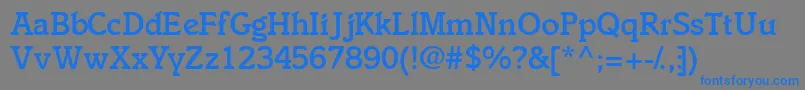 Ensemblemediumssk Font – Blue Fonts on Gray Background