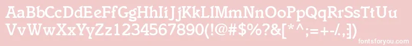 Ensemblemediumssk Font – White Fonts on Pink Background