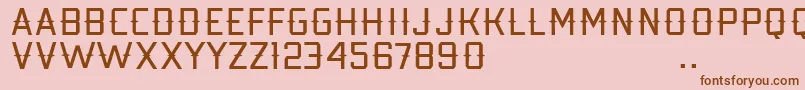 Kobarapi Font – Brown Fonts on Pink Background