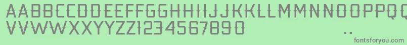 Kobarapi Font – Gray Fonts on Green Background