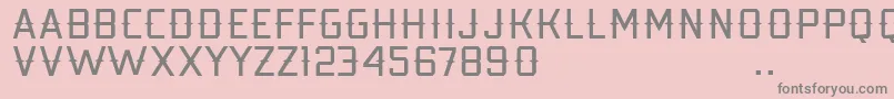 Kobarapi Font – Gray Fonts on Pink Background