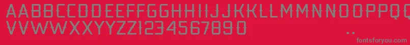 Kobarapi Font – Gray Fonts on Red Background