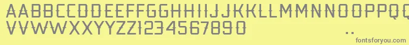 Kobarapi Font – Gray Fonts on Yellow Background