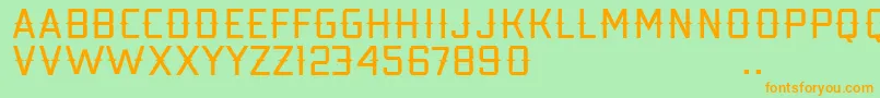 Kobarapi Font – Orange Fonts on Green Background