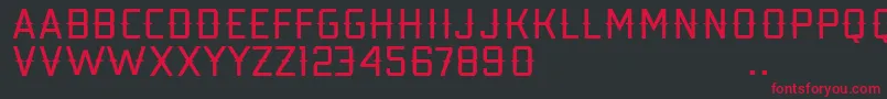 Kobarapi Font – Red Fonts on Black Background