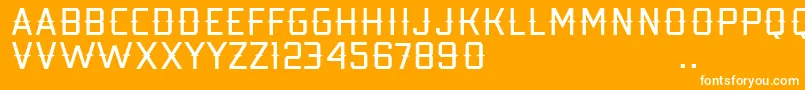 Kobarapi Font – White Fonts on Orange Background