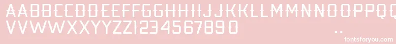 Kobarapi Font – White Fonts on Pink Background