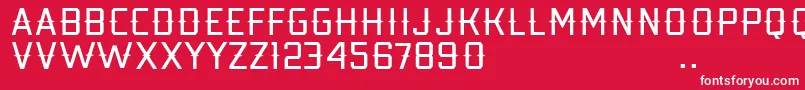 Kobarapi Font – White Fonts on Red Background