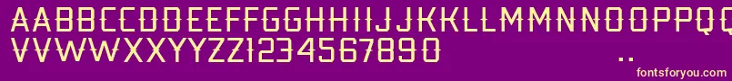 Kobarapi Font – Yellow Fonts on Purple Background