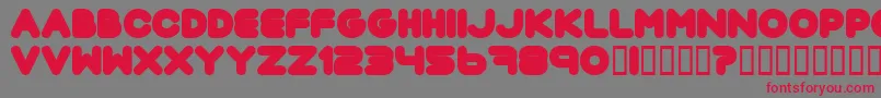 More about Pouttu Font Pouttu Font – Red Fonts on Gray Background