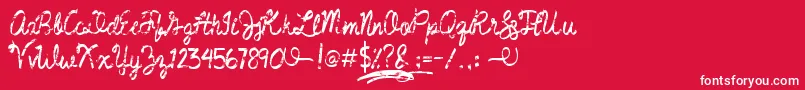 Jumperdemo Font – White Fonts on Red Background