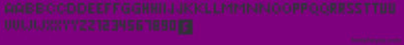 Pixeleris Font – Black Fonts on Purple Background