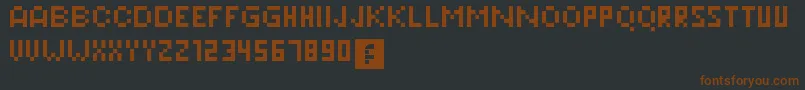 Pixeleris Font – Brown Fonts on Black Background