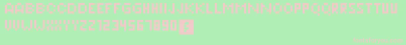 Pixeleris Font – Pink Fonts on Green Background