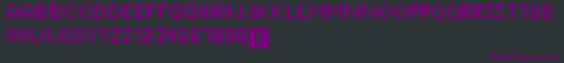 Pixeleris Font – Purple Fonts on Black Background