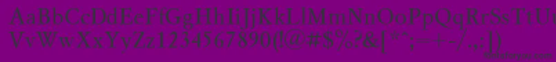 Ukrainianmysl Font – Black Fonts on Purple Background