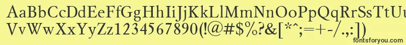 Ukrainianmysl Font – Black Fonts on Yellow Background