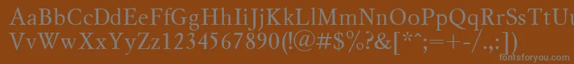 Ukrainianmysl Font – Gray Fonts on Brown Background