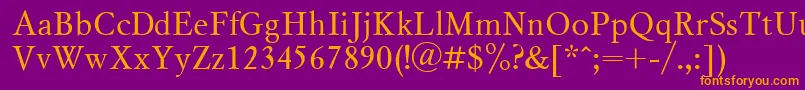 Ukrainianmysl Font – Orange Fonts on Purple Background